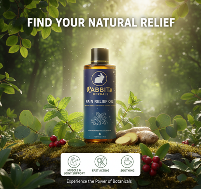 Rabbit Herbal Pain Relief Oil- All in One Pain Killer-100ML