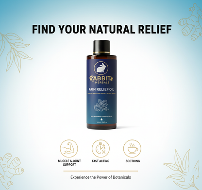 Rabbit Herbal Pain Relief Oil- All in One Pain Killer-100ML