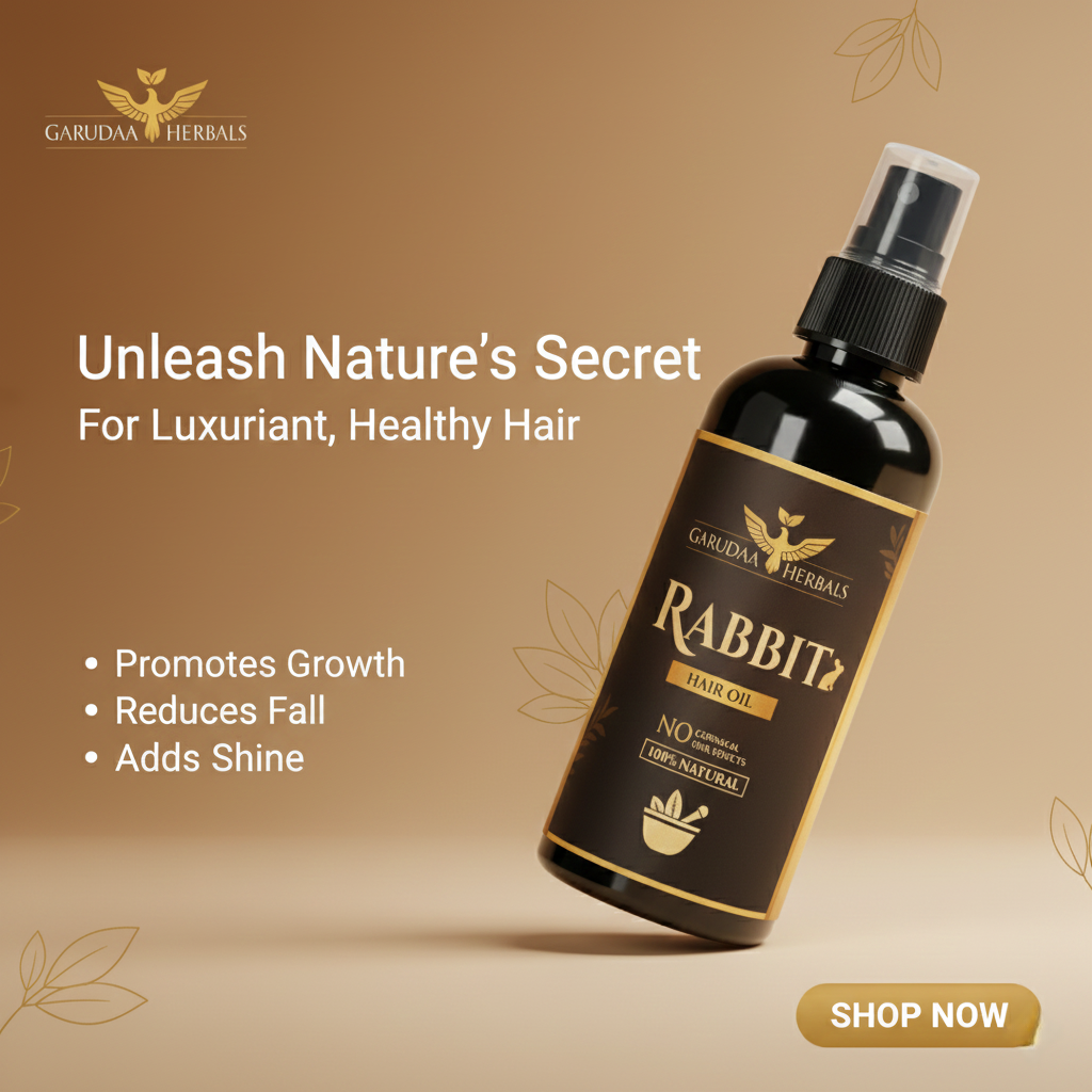 Rabbit Herbal Hair Oil – 100% Stronger, Healthier Growth
