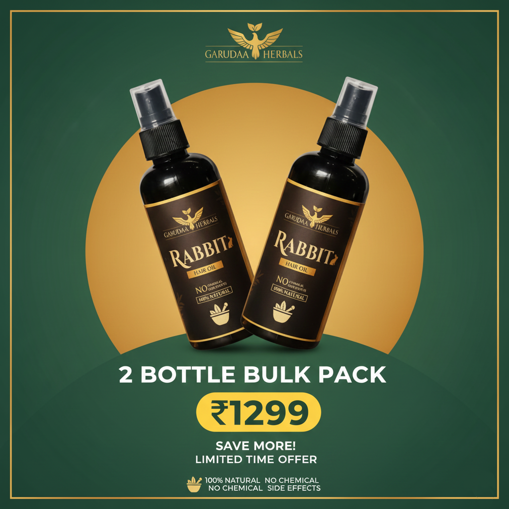 Rabbit Herbal Hair Oil – 100% Stronger, Healthier Growth