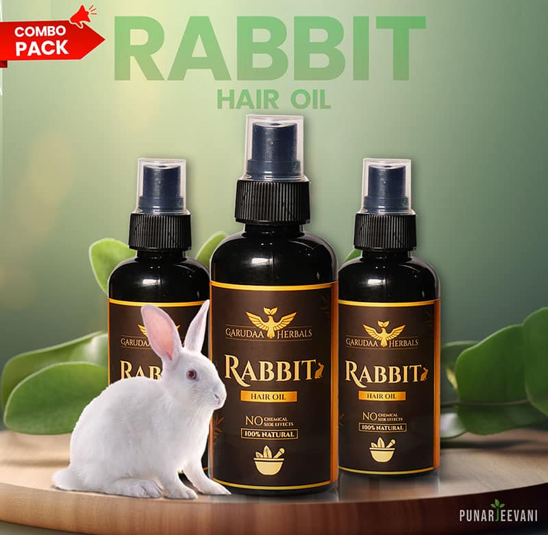 Rabbit Blood Herbal Hair Oil 100% Stronger, Healthier Growth