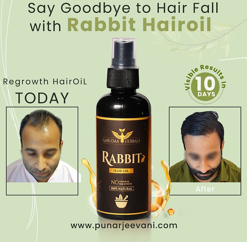 Rabbit Blood Herbal Hair Oil 100% Stronger, Healthier Growth