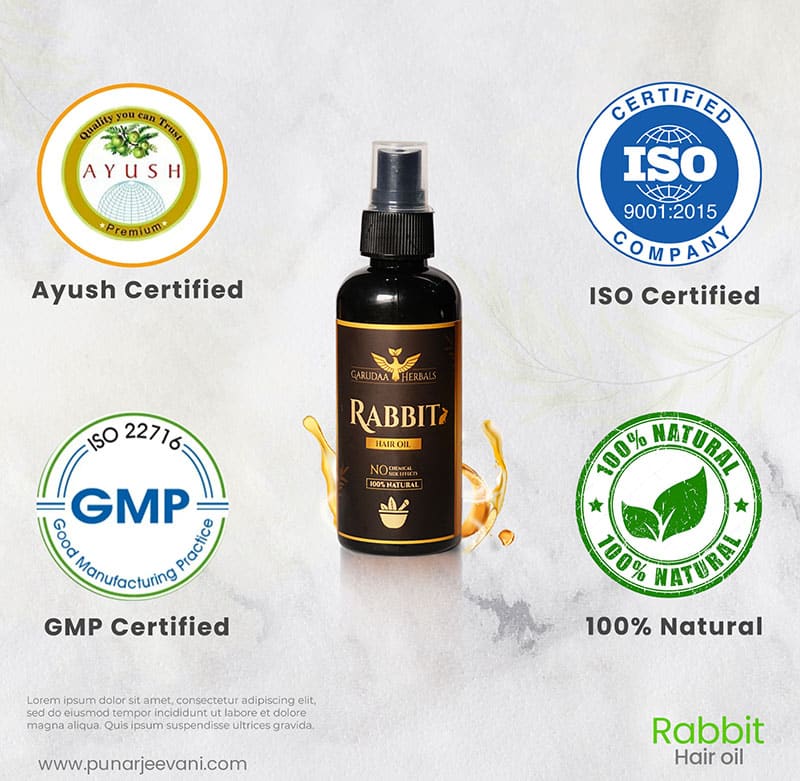 Rabbit Blood Herbal Hair Oil 100% Stronger, Healthier Growth